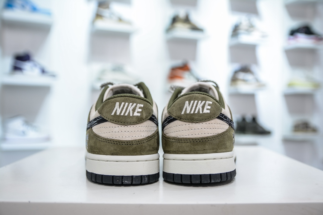 Nike SB Dunk Low x UNDEFDATED 白绿翻毛 多重黑钩 DJ2024-037