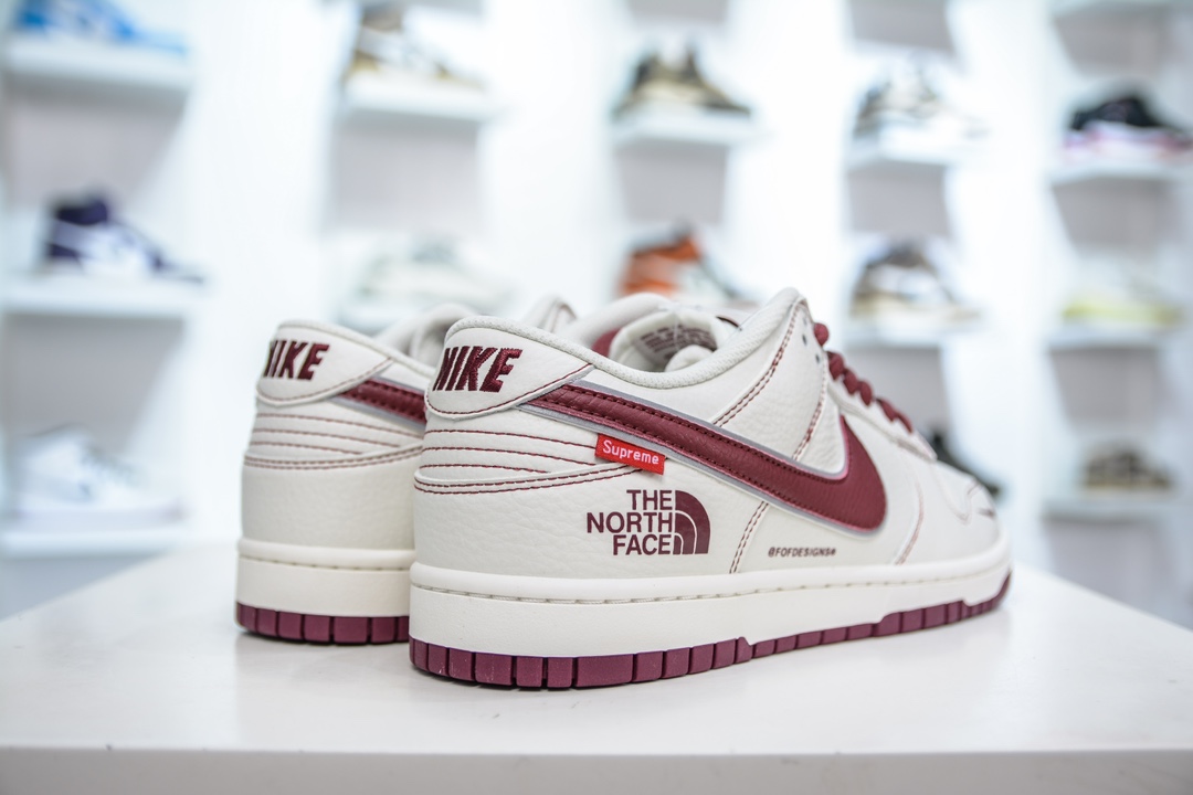 The North Face x Nike Dunk Low 北面联名-白红 BM0234-506