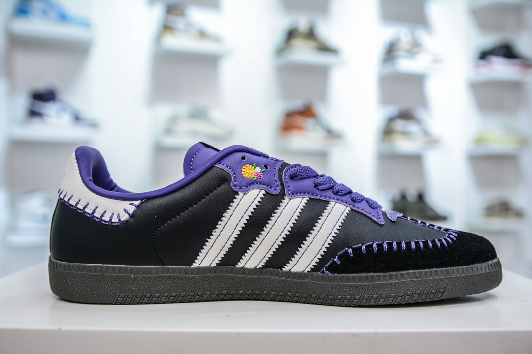 YH版 adidas originals Samba OG DIa DE LOS Muertos pack 2024 联名复古桑巴板鞋 JI3935