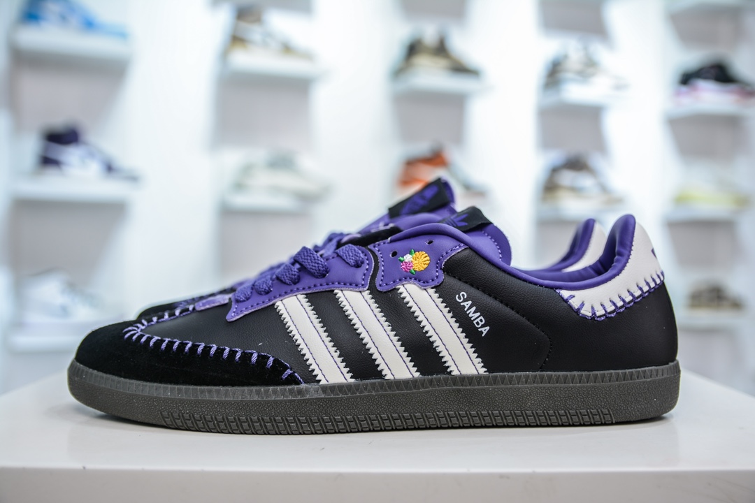 YH版 adidas originals Samba OG DIa DE LOS Muertos pack 2024 联名复古桑巴板鞋 JI3935