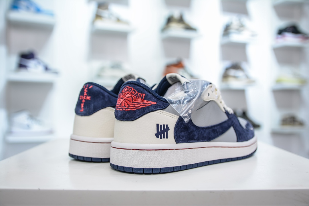 TS x Air Jordan AJ1 Low xUNDEFEATED UN联名-蓝灰猪八 CF3688-026