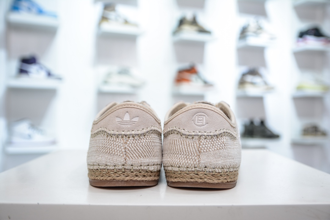 adidas Originals Gazelle x CLOT ”HALO IVORY” 米色 三叶草休闲防滑耐磨低帮板鞋鞋 IH3144