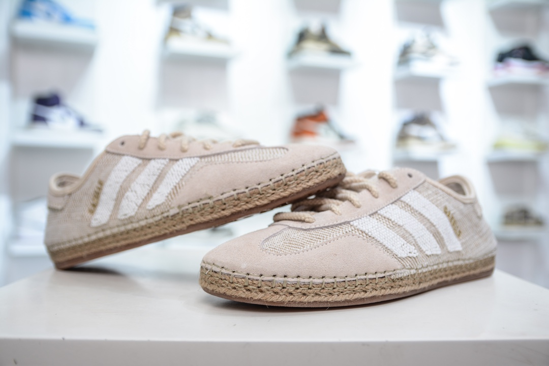 adidas Originals Gazelle x CLOT ”HALO IVORY” 米色 三叶草休闲防滑耐磨低帮板鞋鞋 IH3144