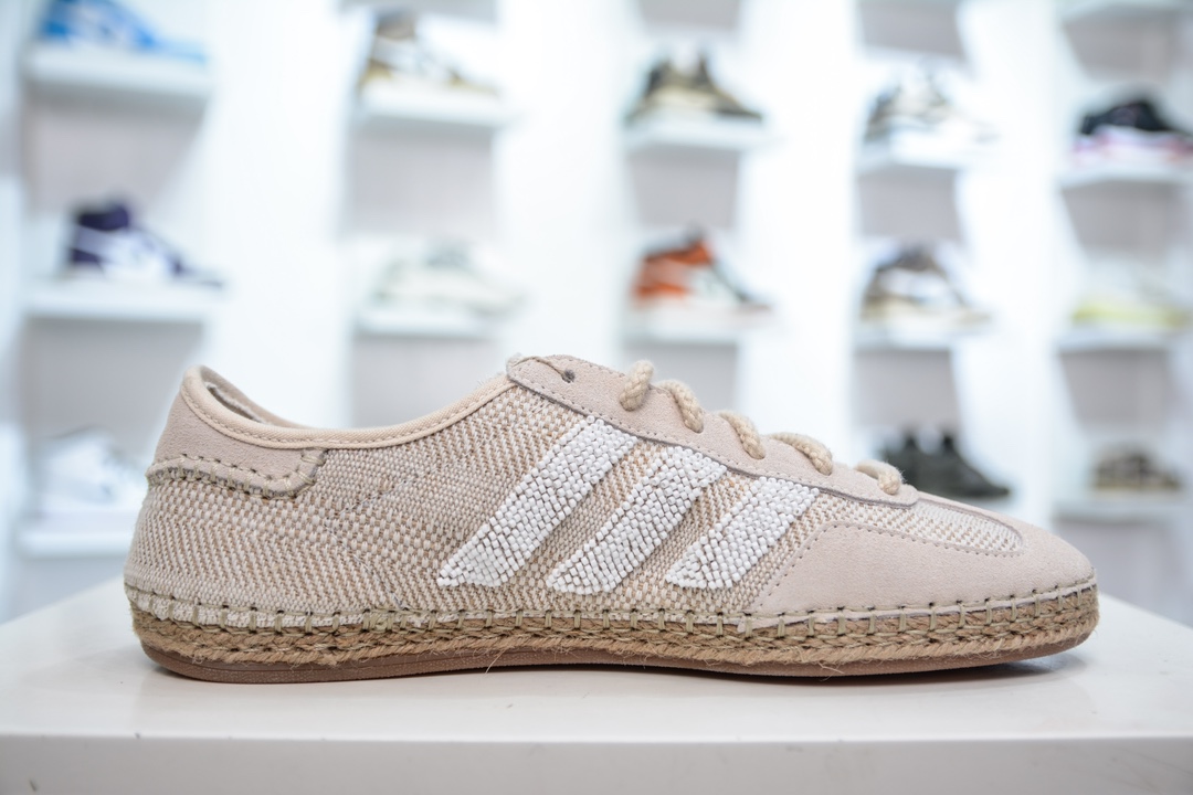 adidas Originals Gazelle x CLOT ”HALO IVORY” 米色 三叶草休闲防滑耐磨低帮板鞋鞋 IH3144