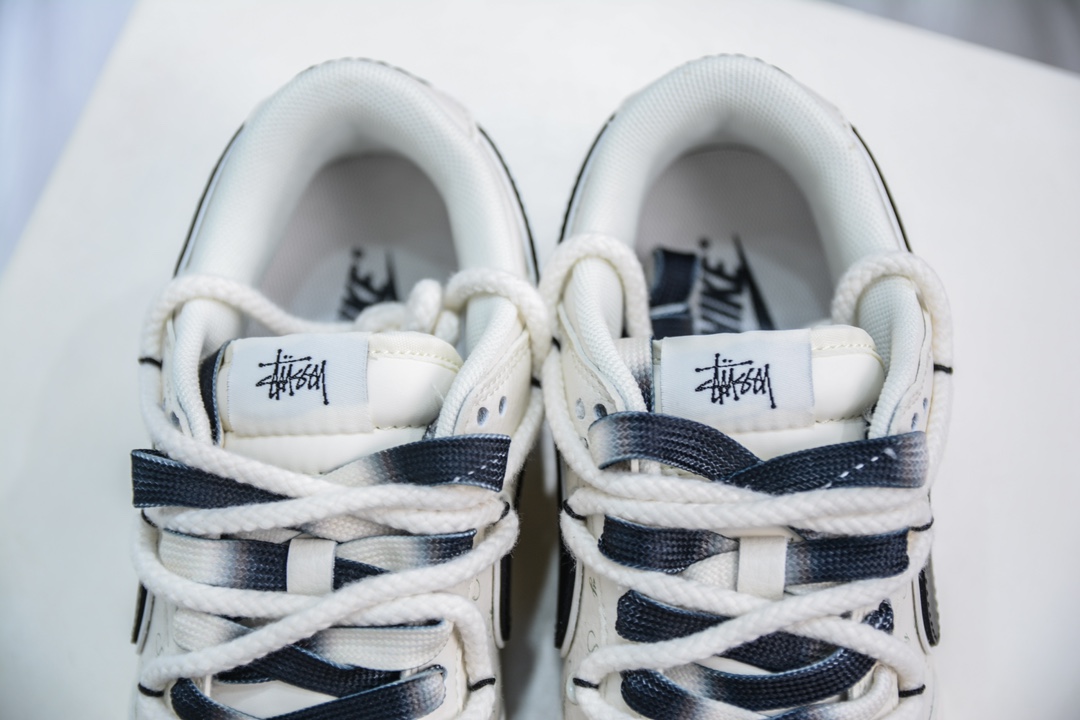 Nike SB Dunk Low X Stussy 斯图西联名-白黑小钩绑带 SJ2068-297