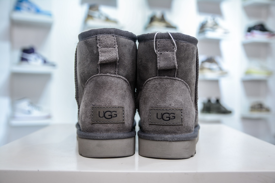 UGG CLASSIC Mini 中筒 1.5CM薄底 灰色 男女款同价 小