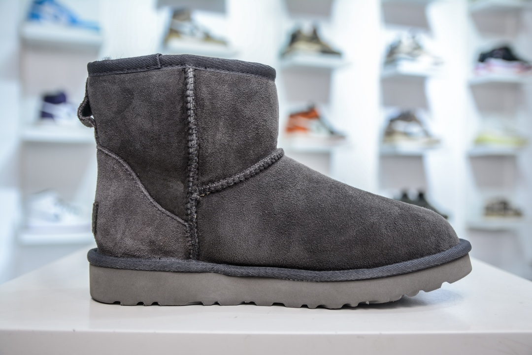 UGG CLASSIC Mini 中筒 1.5CM薄底 灰色 男女款同价 小