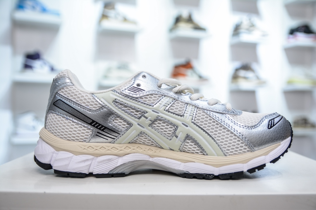 X版纯原 亚瑟士联名纽约街头潮流品牌KITH x Asics Gel Kayano 12.1”Cream/Knicks”卡亚诺12.1代系列低帮轻量缓震休闲运动跑步鞋 1203A555-100