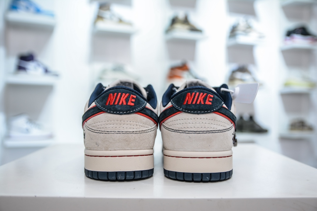 Nike SB Dunk Low x Stussy 斯图西联名-深蓝红印花 DQ1098-520