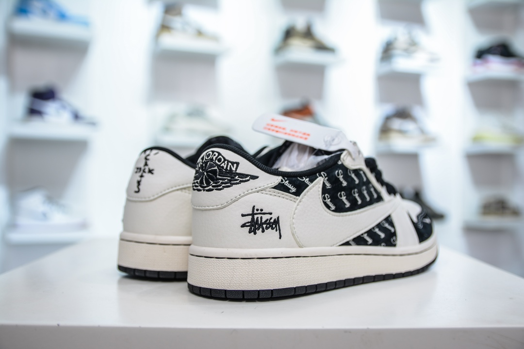 TS x Air Jordan x Stussy 斯图西联名-黑白印花 SJ2068-128