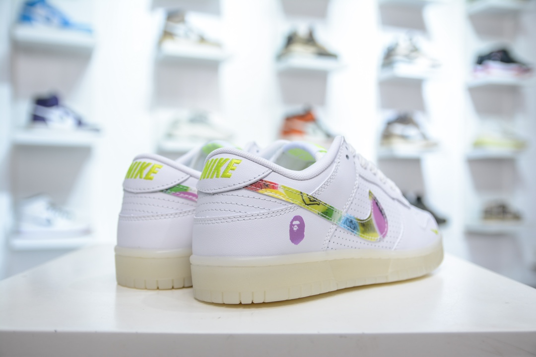 Nike SB Dunk Low x BAPE 幻彩黄小钩 JH8039-940