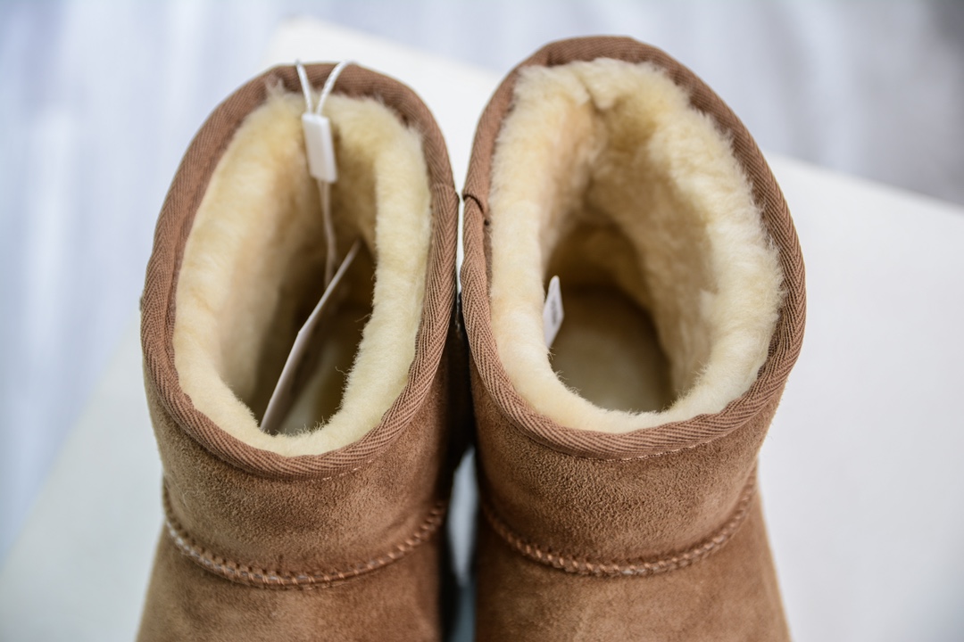 UGG CLASSIC Mini 中筒 1.5CM薄底 栗色