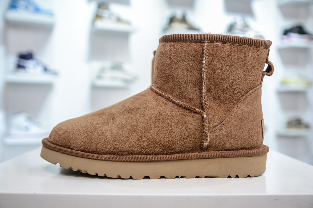 UGG CLASSIC Mini 中筒 1.5CM薄底 栗色