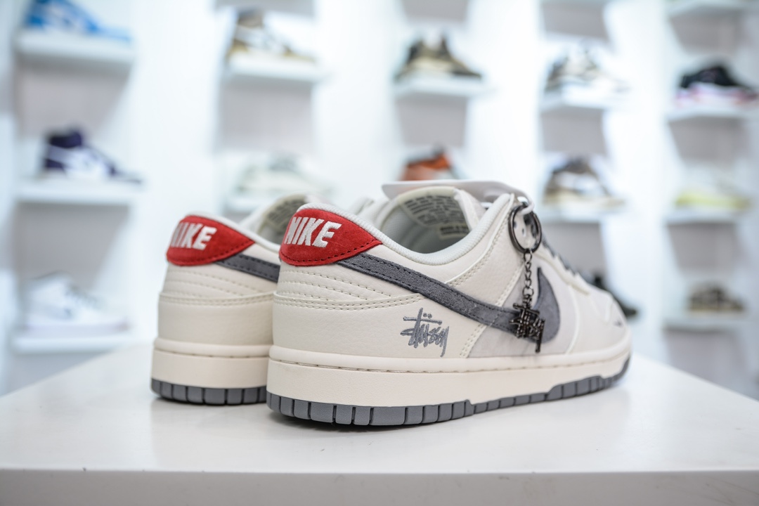 Stussy x Nike Dunk Low 斯图西联名-灰红 XY1688-015