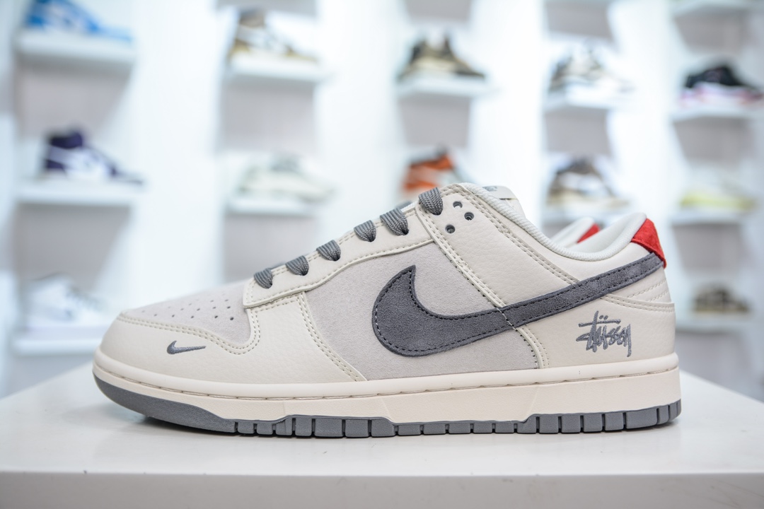 Stussy x Nike Dunk Low 斯图西联名-灰红 XY1688-015