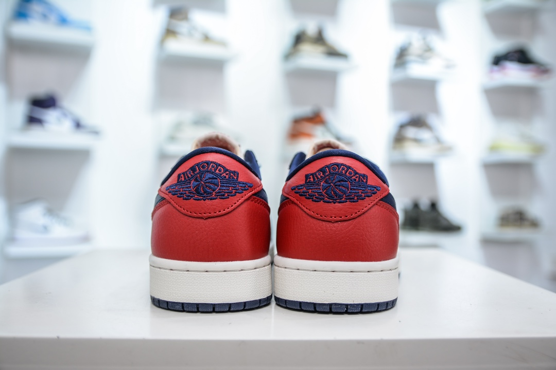 NK Air Jordan 1 Low OG ”Howard University” AJ1 乔1霍华德大学 白红蓝 HQ2993-100