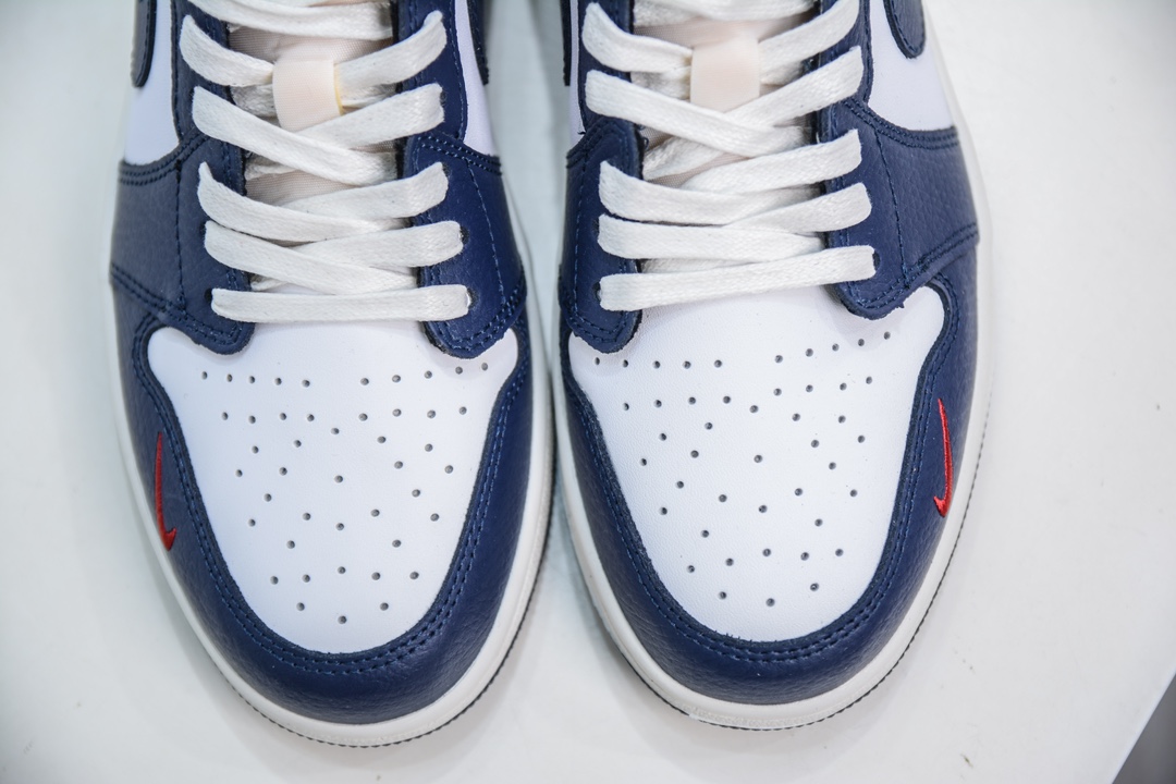 NK Air Jordan 1 Low OG ”Howard University” AJ1 乔1霍华德大学 白红蓝 HQ2993-100