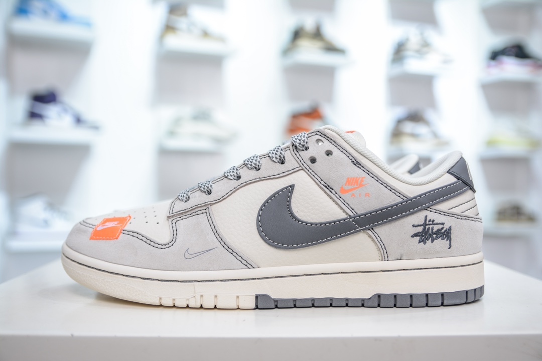 Nike SB Dunk Low x Stussy 斯图西联名-灰白深灰勾 MM1089-024