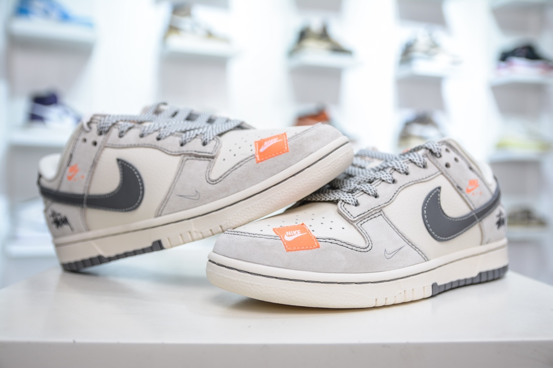 Nike SB Dunk Low x Stussy 斯图西联名-灰白深灰勾 MM1089-024