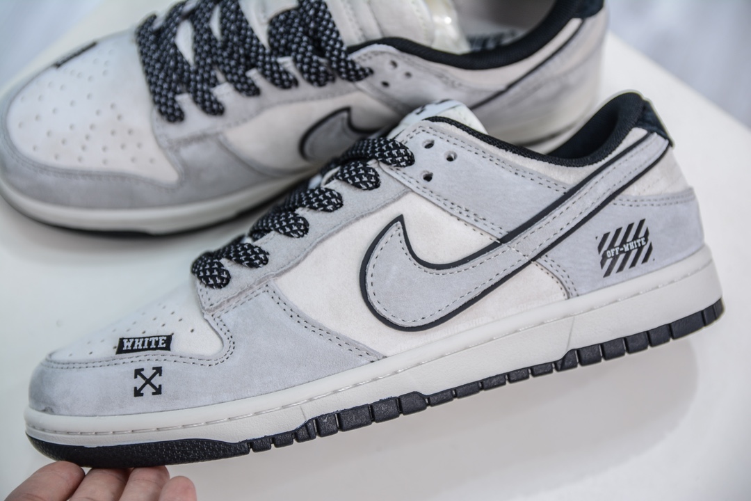 Nike SB Dunk Low x OFF-WHITE OW联名-灰翻毛满天星 DQ1098-521