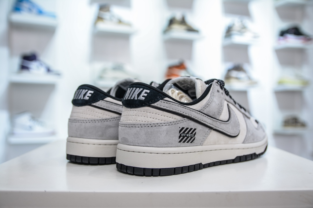 Nike SB Dunk Low x OFF-WHITE OW联名-灰翻毛满天星 DQ1098-521