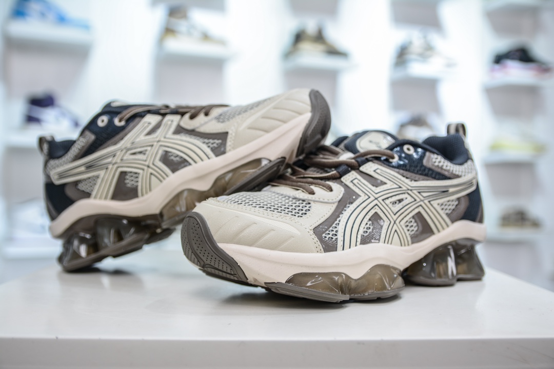 X版纯原 Asics Gel-Quantum Kinetic 亚瑟士 复古休闲运动鞋厚底增高老爹鞋 1203A270-201