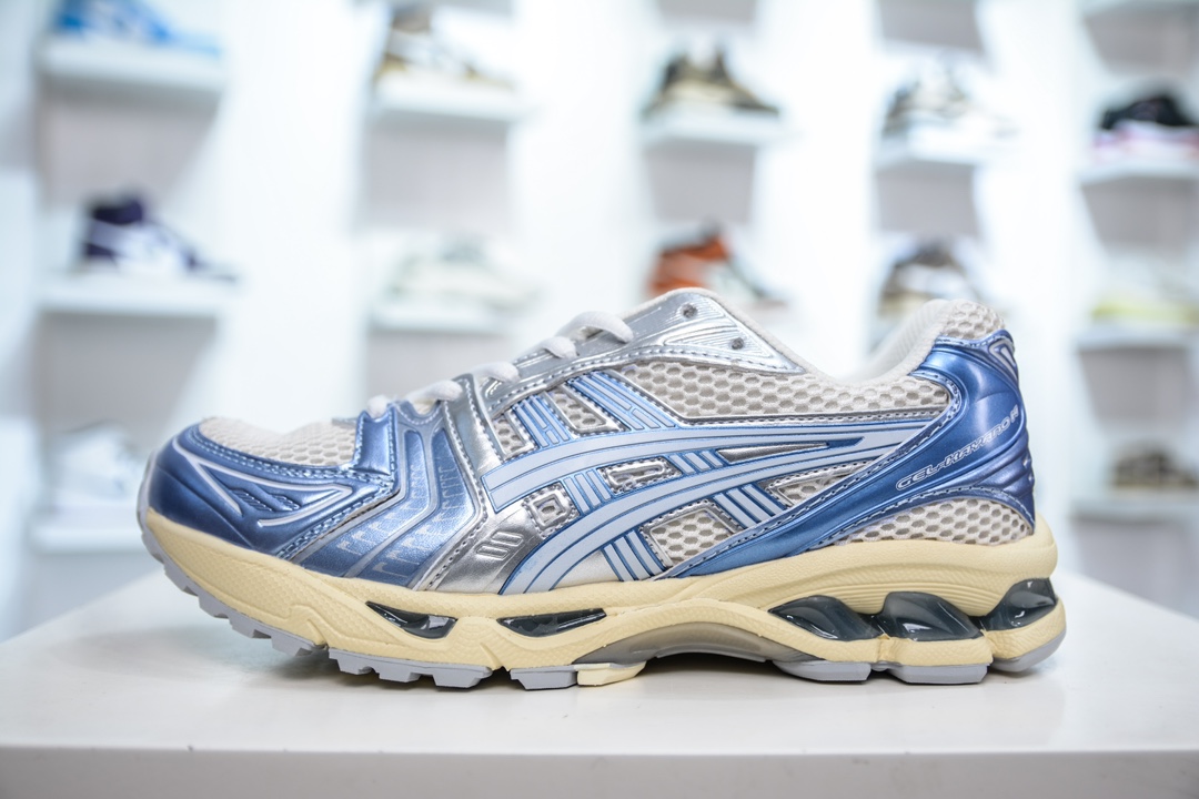 X版纯原 亚瑟士/ASICS Gel Kayano 14”Cream Denim Blue”卡亚诺14代系列轻量缓震休闲运动跑步鞋 1203A537-102