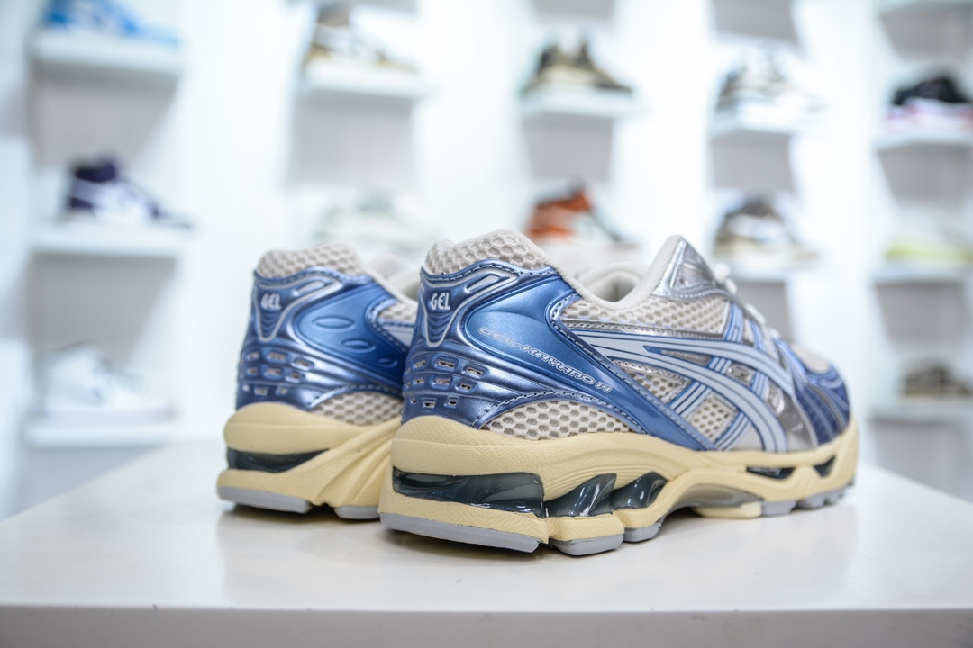 X版纯原 亚瑟士/ASICS Gel Kayano 14”Cream Denim Blue”卡亚诺14代系列轻量缓震休闲运动跑步鞋 1203A537-102