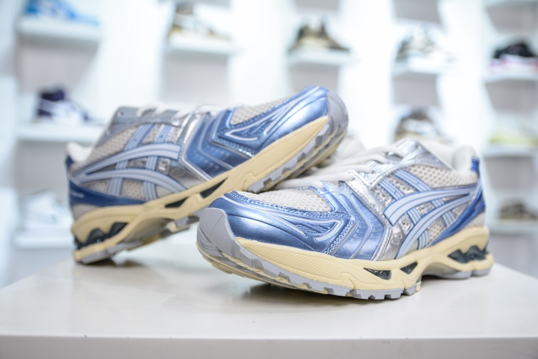 X版纯原 亚瑟士/ASICS Gel Kayano 14”Cream Denim Blue”卡亚诺14代系列轻量缓震休闲运动跑步鞋 1203A537-102