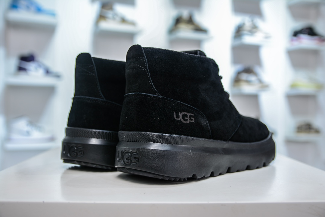 UGG M Burleigh Chukka 伯利恰克系列男士矮帮轻量化休闲运动工装马丁靴 黑色 1151773