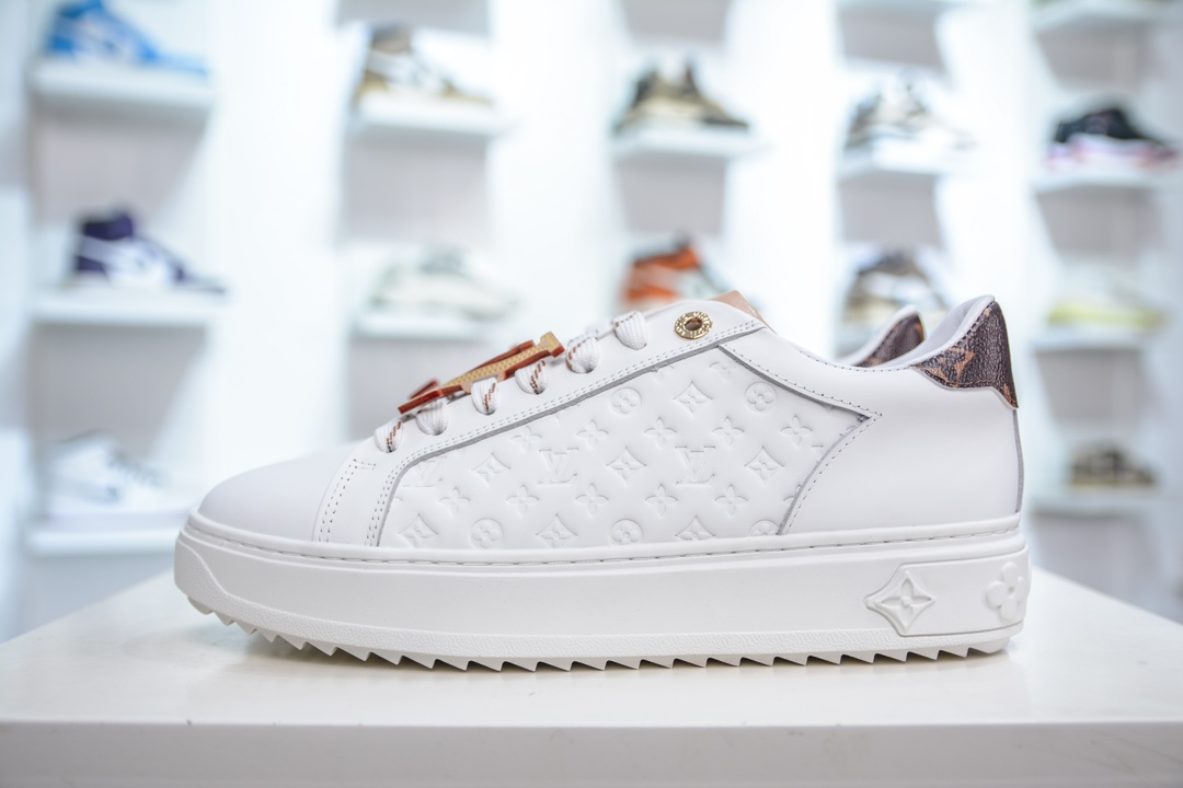 路易威登Louis Vuitton Time Out Low Sneaker 舒畅系列休闲松糕锯齿底系列低帮松糕休闲运动百搭板鞋