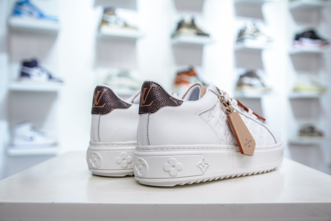 路易威登Louis Vuitton Time Out Low Sneaker 舒畅系列休闲松糕锯齿底系列低帮松糕休闲运动百搭板鞋