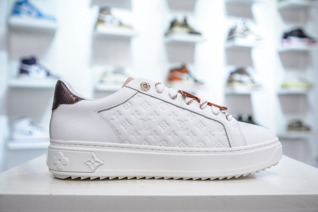 路易威登Louis Vuitton Time Out Low Sneaker 舒畅系列休闲松糕锯齿底系列低帮松糕休闲运动百搭板鞋