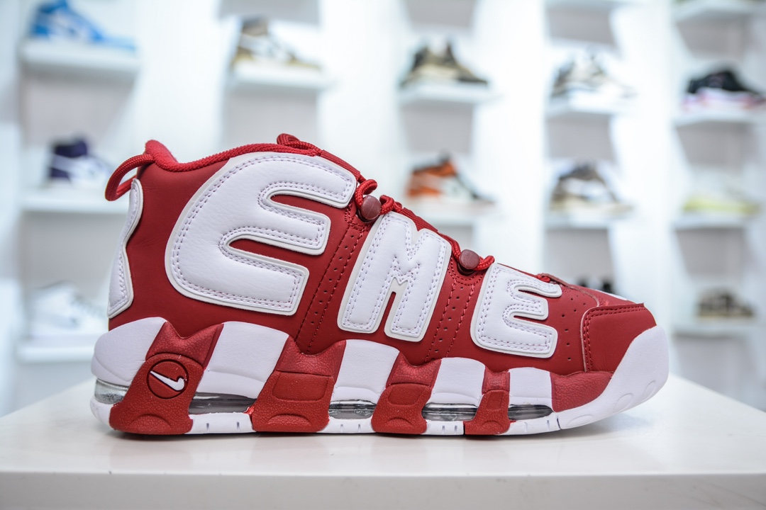 纯原 NK Air More Uptempo ’96 OG 皮蓬大AIR复古篮球鞋 白红 902290-600