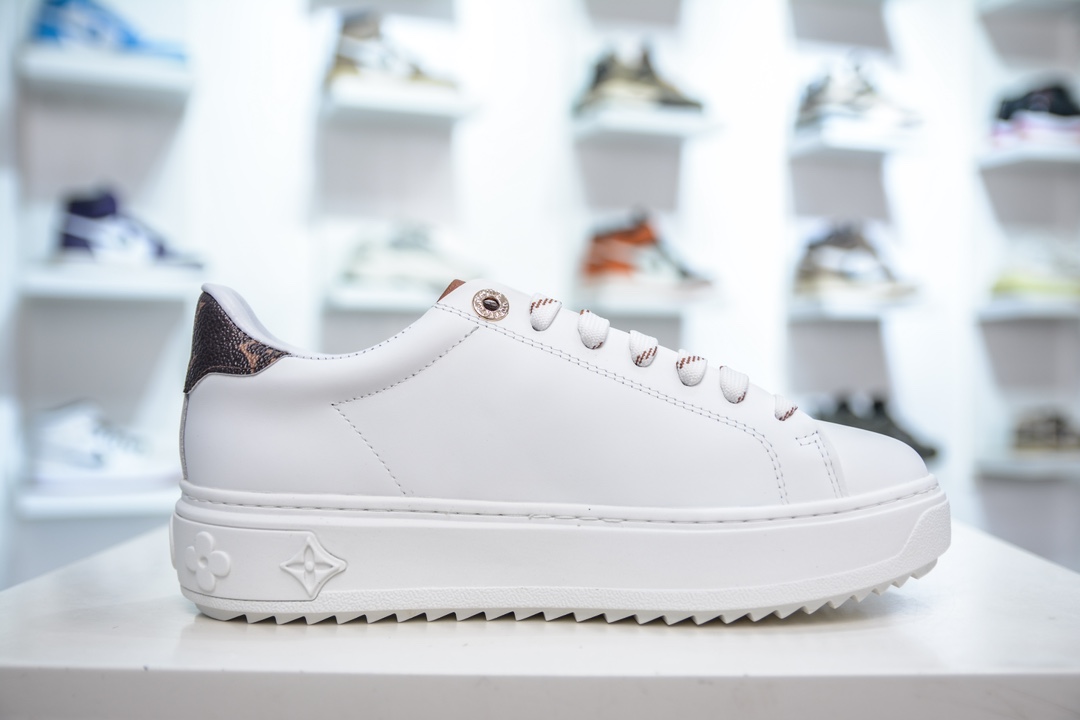 路易威登Louis Vuitton Time Out Low Sneaker 舒畅系列休闲松糕锯齿底系列低帮松糕休闲运动百搭板鞋