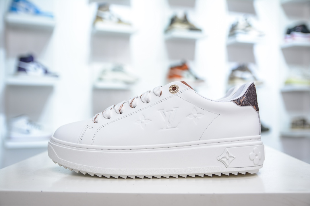 路易威登Louis Vuitton Time Out Low Sneaker 舒畅系列休闲松糕锯齿底系列低帮松糕休闲运动百搭板鞋