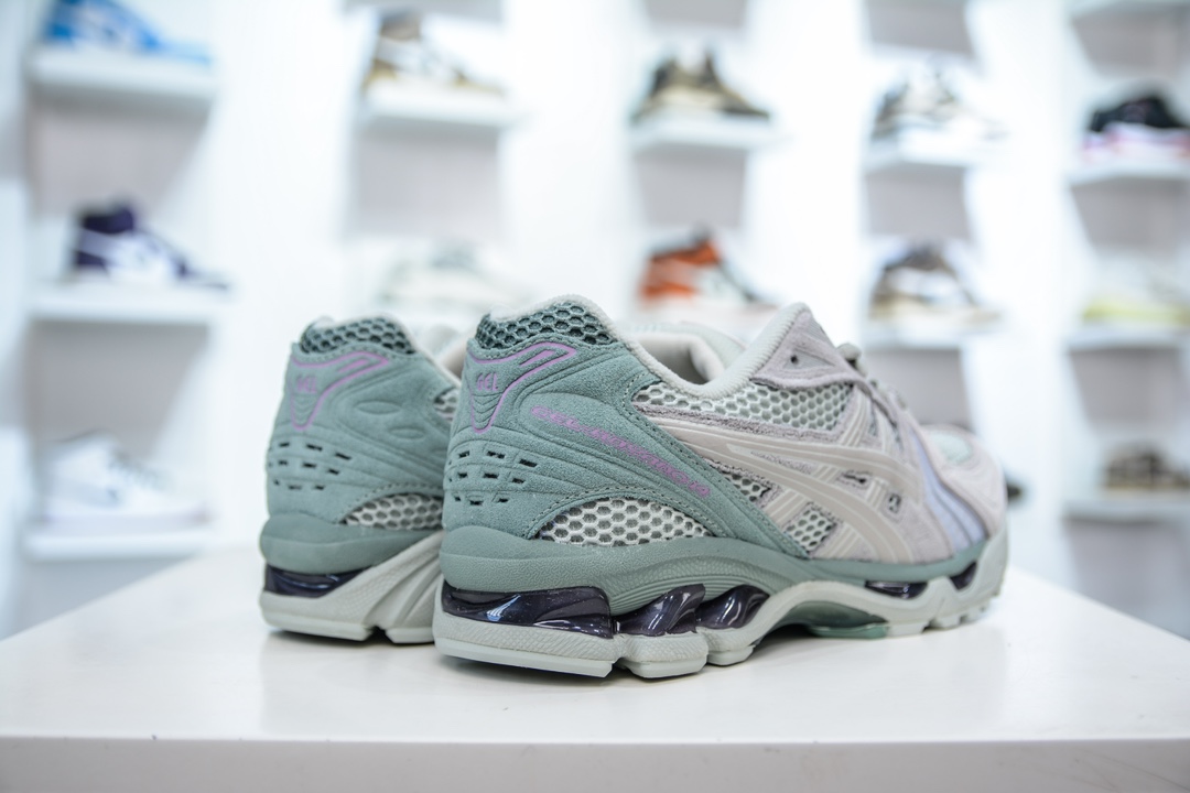 X版纯原 亚瑟士/ASICS Gel Kayano 14”Cream Denim Blue”卡亚诺14代系列麂皮款轻量缓震休闲运动跑步鞋 1201A161-023