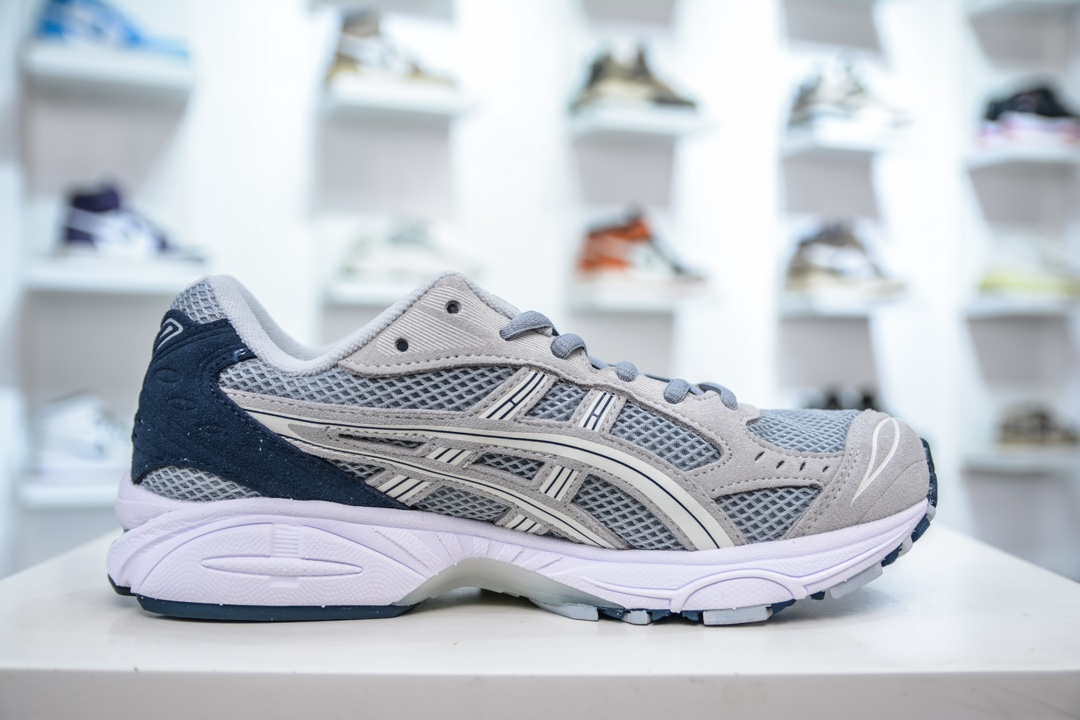 X版纯原 亚瑟士/ASICS Gel Kayano 14”Cream Denim Blue”卡亚诺14代系列麂皮款轻量缓震休闲运动跑步鞋 1201A161-021