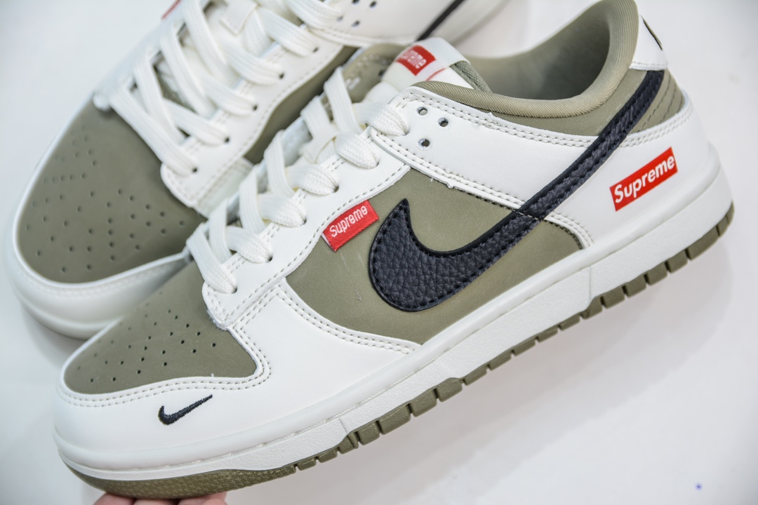 Nike SB Dunk Low x Supreme SUP联名-白绿黑勾 CH8311-231