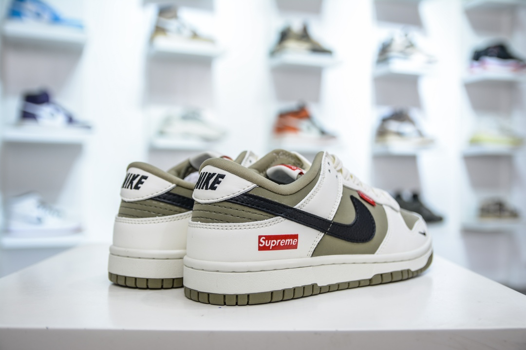 Nike SB Dunk Low x Supreme SUP联名-白绿黑勾 CH8311-231