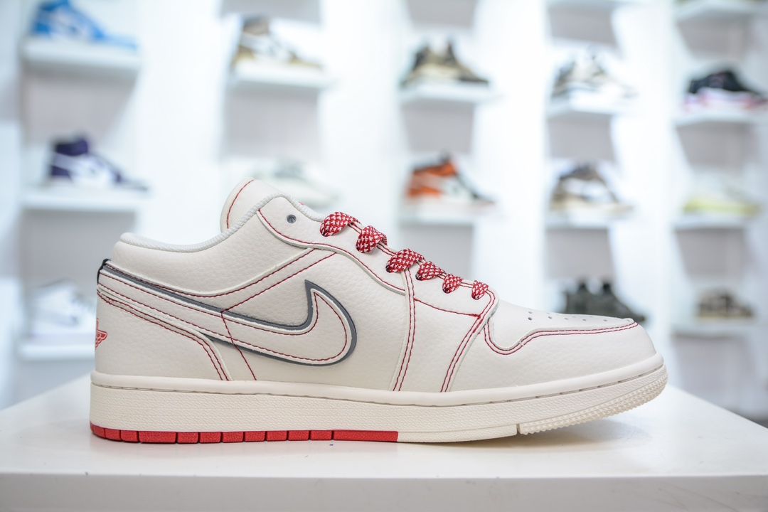 Air Jordan 1 Retro Low x Supreme SUP联名-红兔八哥 SJ9950-025