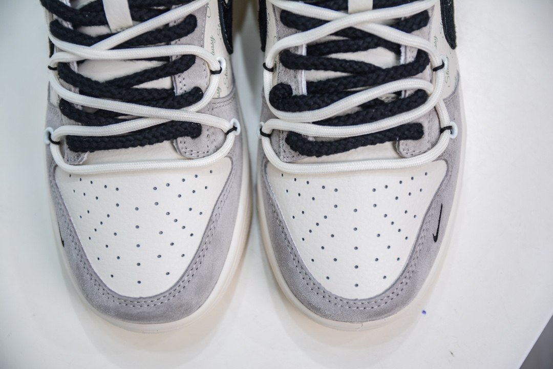 Nike SB Dunk Low X Stussy 斯图西联名-白灰黑勾 SJ2068-306