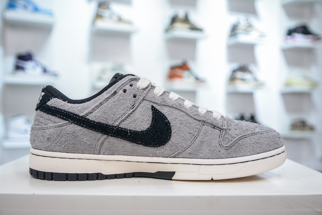 Nike SB Dunk Low x Stussy 斯图西联名-翻毛灰黑钩 MM1089-027