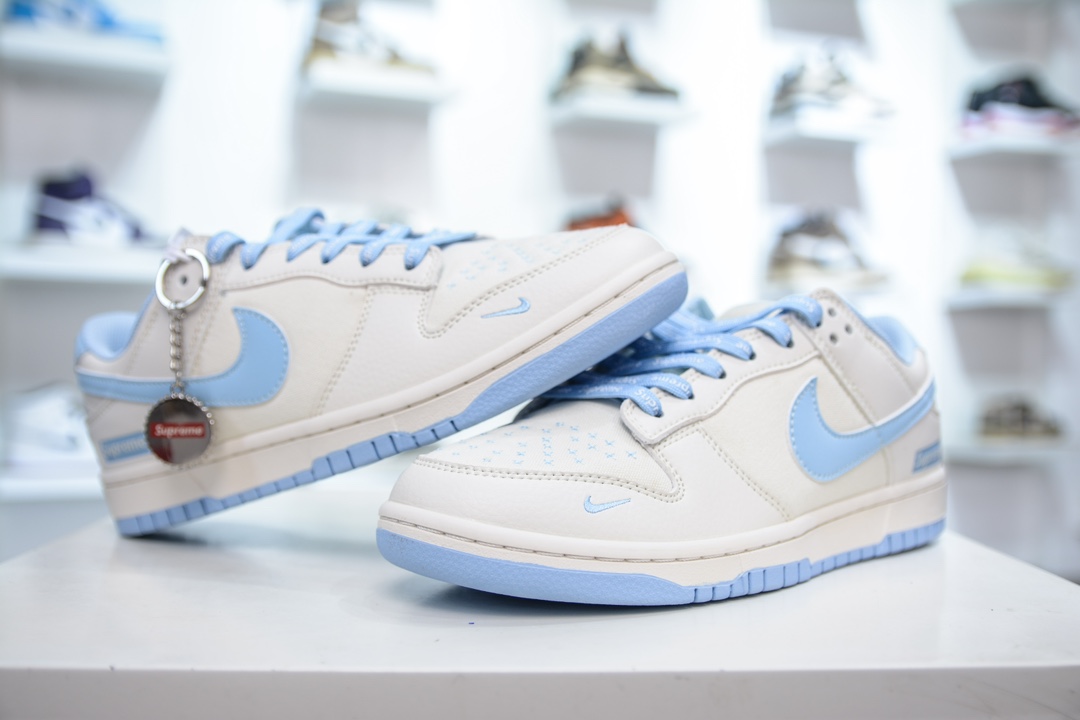 Nike SB Dunk Low x Supreme 米白天蓝 BB6698-513