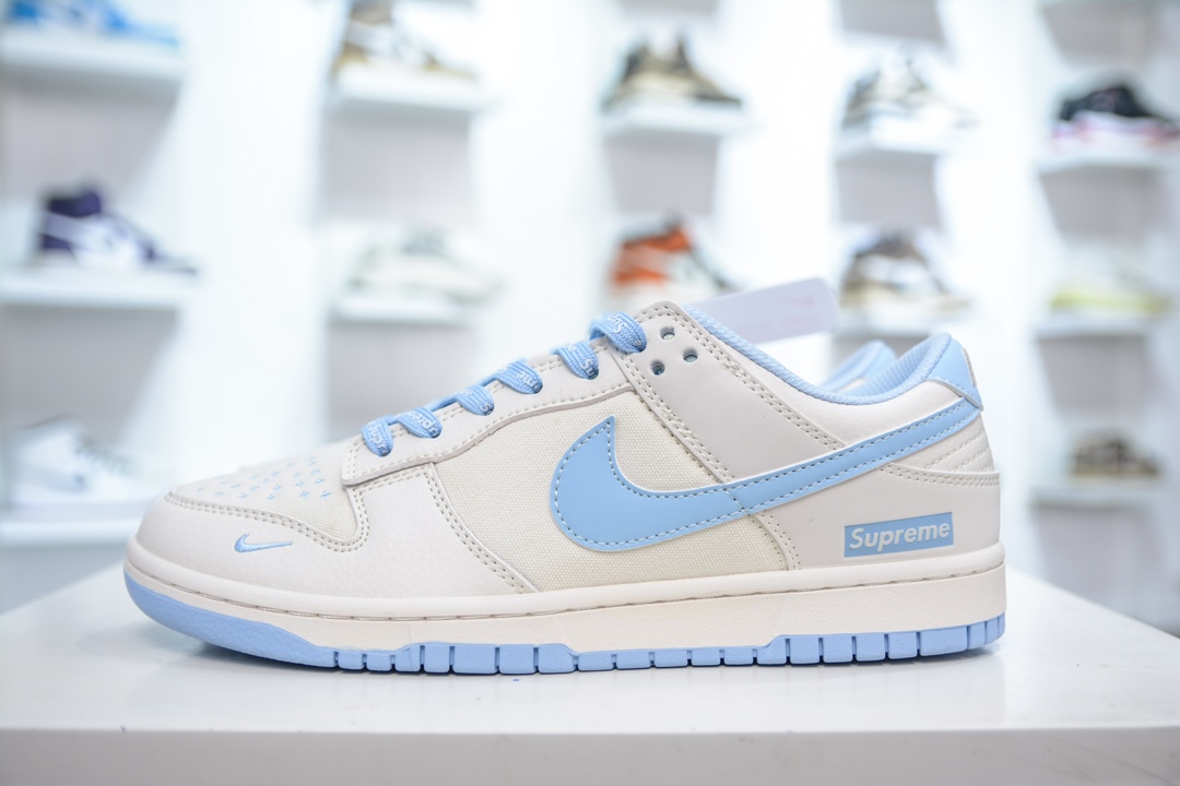 Nike SB Dunk Low x Supreme 米白天蓝 BB6698-513