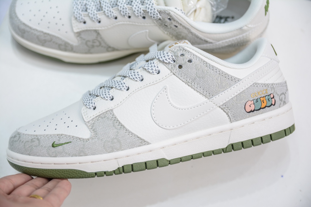 Nike SB Dunk Low Gucci联名-白灰绿 XX2025-389