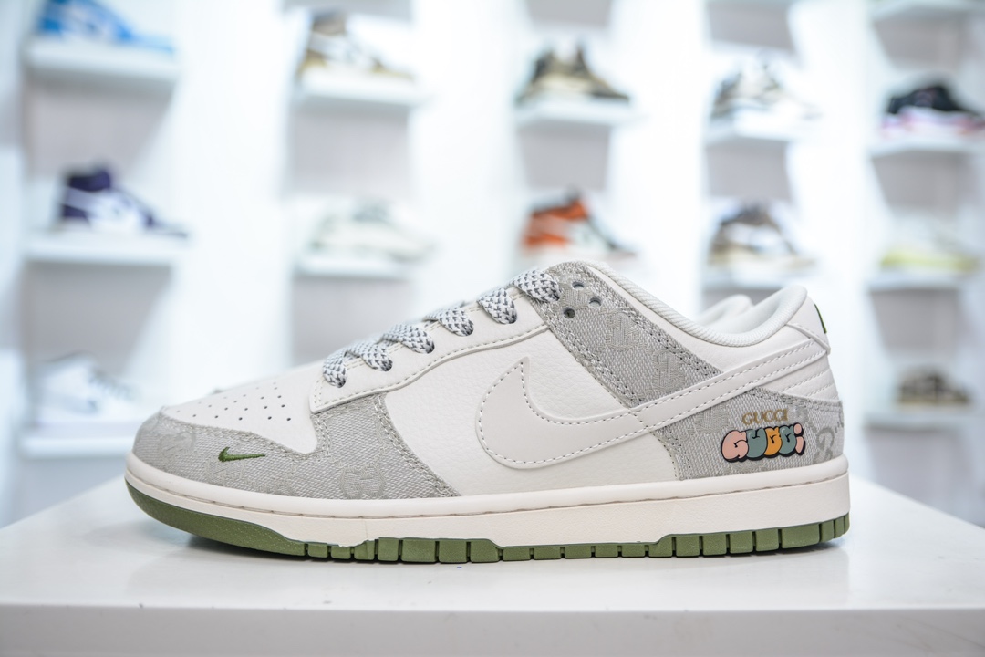 Nike SB Dunk Low Gucci联名-白灰绿 XX2025-389