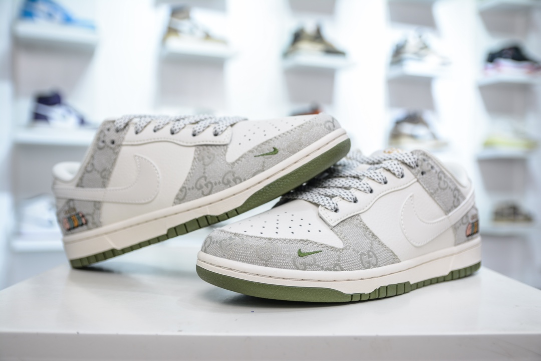 Nike SB Dunk Low Gucci联名-白灰绿 XX2025-389