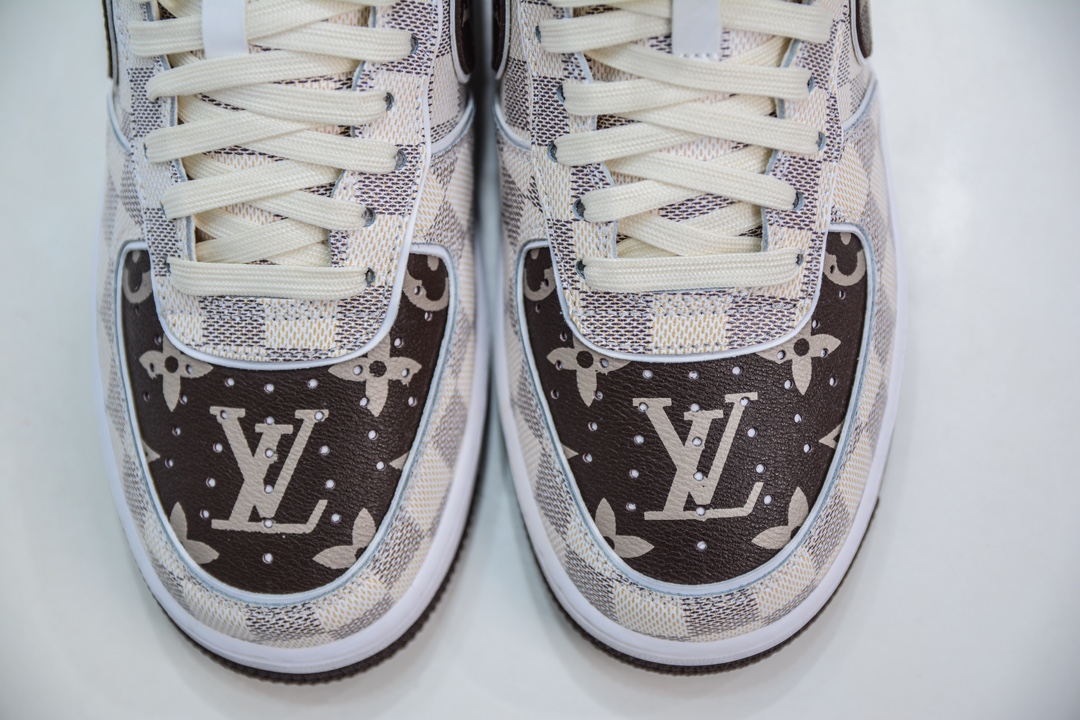 HY版纯原 Nike Air Force 1 Low x Louis Vuitton LV联名灰棕老花 LD4631-202