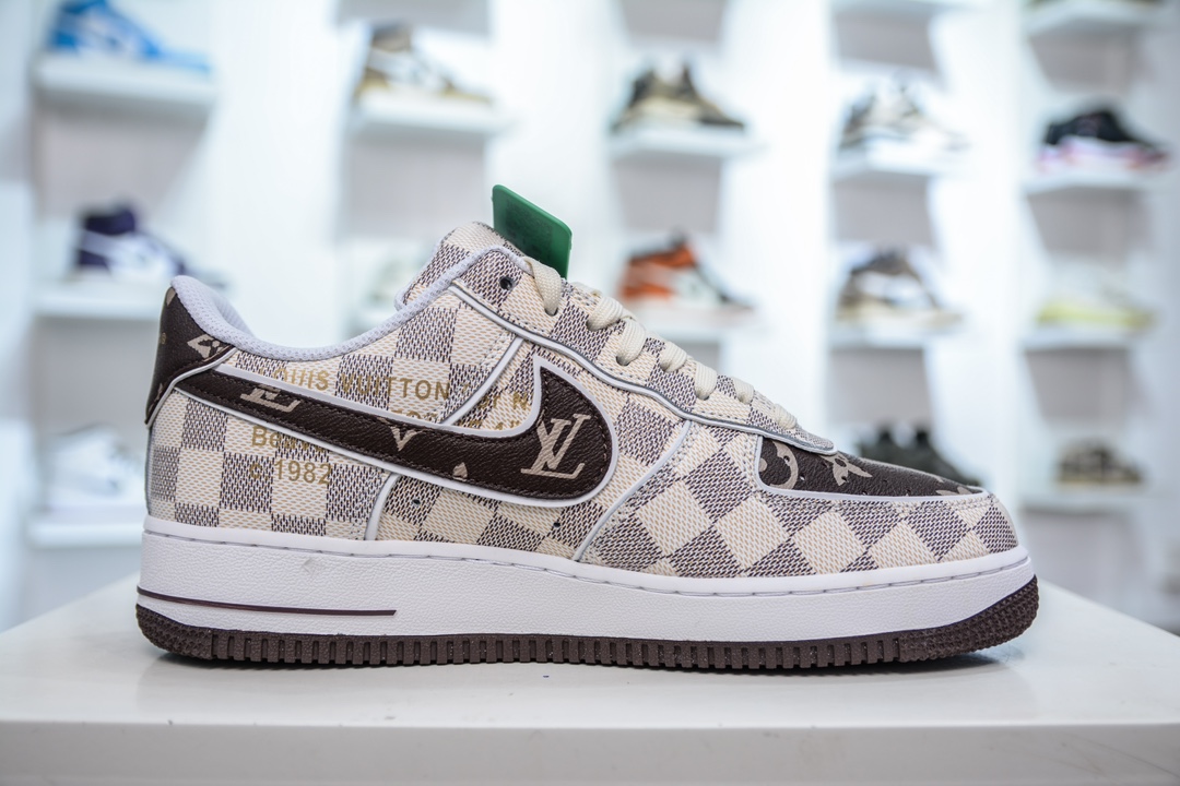 HY版纯原 Nike Air Force 1 Low x Louis Vuitton LV联名灰棕老花 LD4631-202